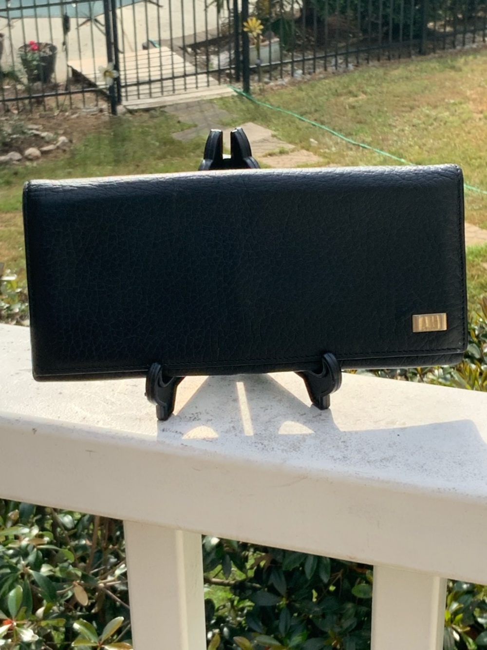 Dunhill Black Leather Long Wallet with Gold Accent GUC leather like butter - Picture 5 of 16